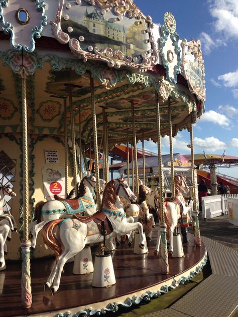 Carousel on Britannia Pier, Great Yarmouth. Coastal New England, Counties Of England, Norfolk Uk, Norfolk England, British Seaside, Holiday 2022, Great Yarmouth, Seaside Resort, Seaside Towns