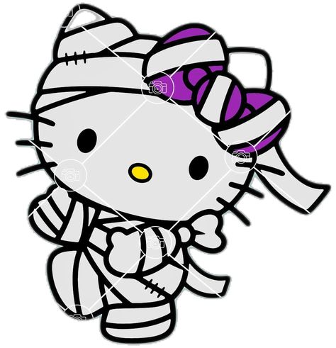 Hello Kitty mummy SVG, Hello Kitty Halloween SVG, Mummy Kitt SVG, PNG EPS DXF Hello Kitty Halloween, Halloween Svg, Hello Kitty, Kitty, Collage, Halloween, Pins