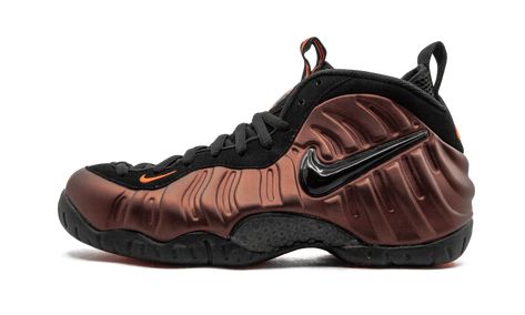 Nike Air Foamposite Pro Shoes - Size 10 Check more at https://www.frugalmalefashion.org/product/nike-air-foamposite-pro-shoes-size-10/ Air Foamposite Pro, Nike Foamposite, Dark Copper, Foam Posites, Suit Shoes, April 6, Stadium Goods, Nike Basketball, Black Sneakers