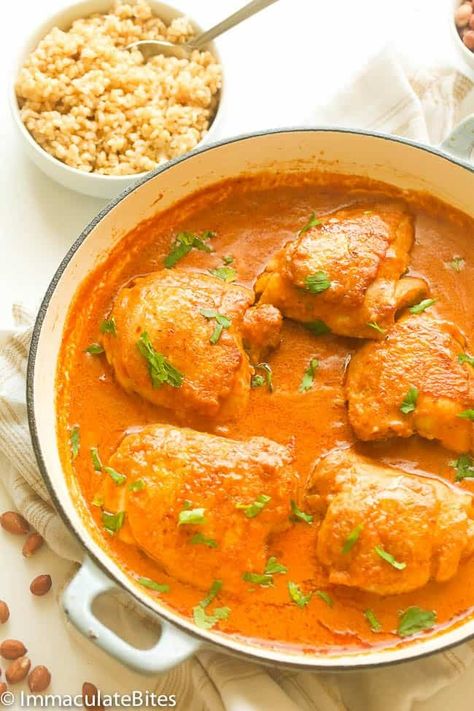 African Peanut Stew-Creamy ,Quick and easy groundnut Stew. Peanut Butter Stew, Groundnut Stew, Healthy Stew, African Peanut Stew, Ghana Food, Ghanaian Food, Peanut Stew, West African Food, African Cooking