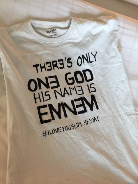 Eminem Tshirt Eminem Graphic Design, Eminem Tshirt, Pinterest Clothes, Eminem Lyrics, 90s Rap, Slim Shady, Simple Tshirt, Eminem, Style Board