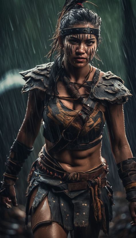 Amazon Warrior Women, Foto Gym, Amazonian Warrior, Aged Clothing, Female Warriors, Woman Warrior, Warrior Costume, Women Warriors, Amazon Warrior