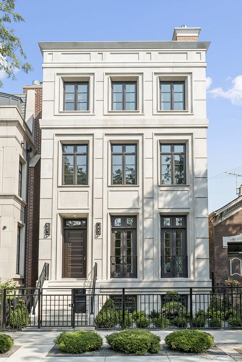 Quaint Home Exterior, Brownstone Exterior, Classical Facade, New Classical Architecture, Classic Facade, Townhouse Exterior, Facade Architecture Design, Classic House Exterior, Classic Building