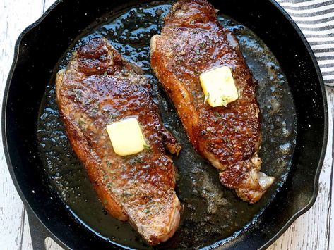 New York Sirloin Steak Recipes, Recipes For New York Strip Steak, Strip Sirloin Steak Recipes, How To Cook Strip Steak, Steak Recipes New York Strip, Beef New York Steak Recipes, How To Cook My Strip Steak, Ny Steak Recipes How To Cook, Bone In Strip Steak