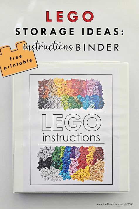 We are huge Lego fans! Learn how to store all your Legos and organize Lego bricks for easy access and easy pick up. This easy DIY Lego table makes building more fun and doubles as a Lego storage system. Organizing Legos can be a lot of work, but check out our cheap and easy ideas for organizing Lego bricks. We've got a few different Lego storage systems that you'll love along with FREE Lego labels for organing Lego bricks by color. Check out our free Lego instruction books organizing binder. Organizing Lego Instruction Books, Lego Cube Storage Ideas, Organizing Legos Best Way To, How To Store Lego Instruction Books, Clever Lego Storage Ideas, Lego Instruction Book Storage, Cheap Lego Storage Ideas, How To Store Legos Storage Ideas, Lego Booklet Storage