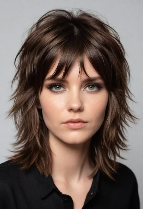 50 Best 80s Hairstyles for Women (Every Hair Type and Length) Medium Length Hair With Shaggy Layers, Short Layers On Medium Length Hair, Razored Layers Medium, Feather Haircut Medium, Layered Shaggy Hair, 80s Shag Haircut, Medium Shag Cut, Very Layered Hair Medium Over 50, Shaggy Layered Hairstyles