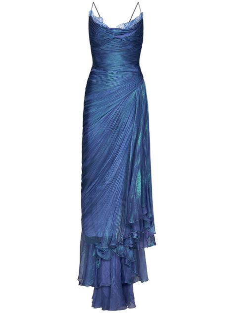 Maria Lucia Hohan GRACIE Long Dress Maria Lucia Hohan | Dresses | GRACIELAGOON Maria Lucia Hohan, Boned Bodice, Prom Dress Inspiration, Grad Dresses, Blue Maxi, Glam Dresses, Fancy Outfits, Asymmetrical Hem, Fancy Dresses