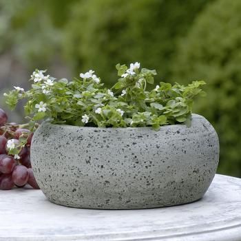 Kira Cast Stone Planters #planter #pot #garden #patio Patio Fountain, Campania International, Outdoor Garden Planters, Garden Vines, Stone Planters, Garden Terrace, Handmade Pot, Outdoor Pots, Cast Stone