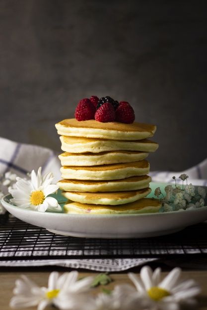 Pancake Tower, Forest Fruits, Food Png, Food Illustrations, Food Photo, Free Photo, Free Food, Free Photos, Pancakes