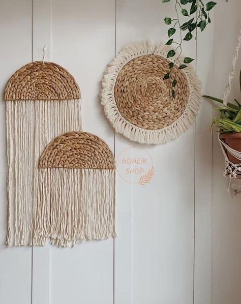 Boho Crafts Diy, Diy Boho Decor, Wall Decor Boho, Wall Hanging Boho, Boho Modern, Macrame Wall Art, Boho Diy, Macrame Art, Boho Wall Decor