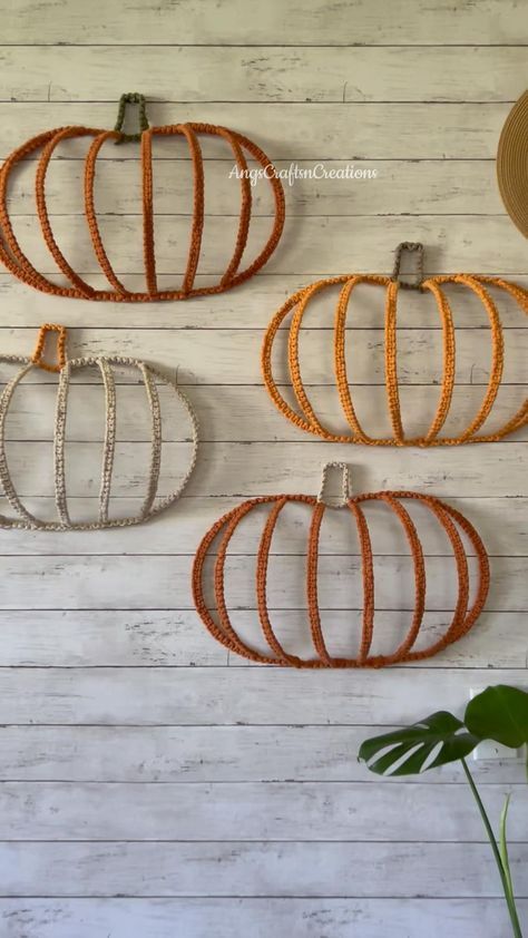 Difficulty: Easy

 

Supplies
 • 4mm single strand macrame cord
 • wire pumpkin frame from the Dollar Store
 • Scissors Macrame Wire Pumpkin, Pumpkin Wire Frame, Wire Pumpkin Wreath Diy, Macrame Pumpkin, Single Strand Macrame, Pumpkin Wall Hanging, Wire Pumpkin, Pumpkin Wreath Diy, Cute Macrame