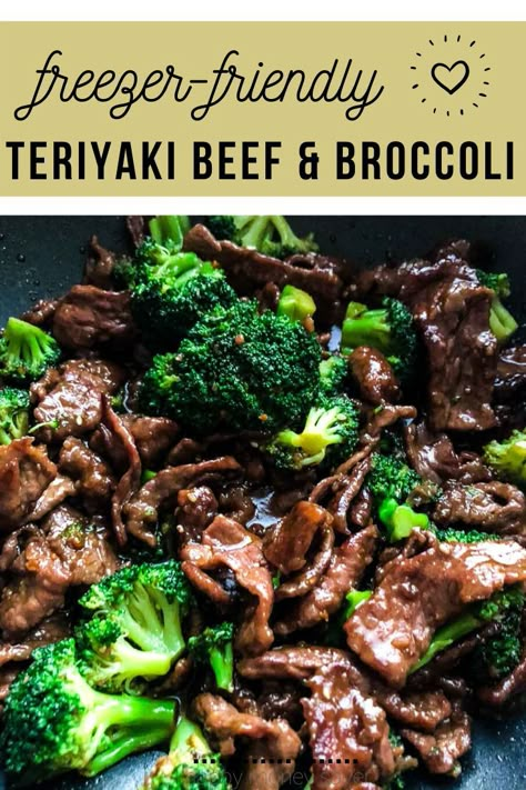 Steak And Broccoli Meal Prep, Korean Beef Freezer Meal, Freezer Meals With Broccoli, Make Ahead Beef And Broccoli, Beef Frozen Meals, Beef And Broccoli Crock Pot Freezer Meal, Beef Broccoli Teriyaki, Freezer Steak Meals, Mongolian Beef Freezer Meal