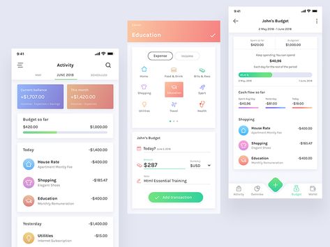 Budget Planner App by Dorin007 ♒ Budget Planner App, App Template Design, Business Budget Template, Event Budget, Excel Budget Template, Budget App, Budget Planner Template, Budgeting Tools, Household Budget