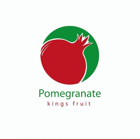 Vector pomegranate logo green with red | Premium Vector #Freepik #vector #vegetable-logo #vegan-logo #swirl-logo #tangled Pomegranate Logo, Vegetable Logo, Swirl Logo, Vegan Logo, Coffee Shop Logo, Green Logo, Red Logo, Shop Logo, Pomegranate