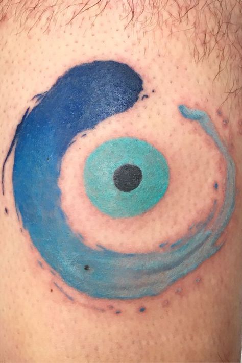 Tattoo uploaded by Sjeli Dale • Evil eye • 765935 • Tattoodo Watercolor Evil Eye Tattoo, Iris Eye Tattoo, Evil Eye Wrist Tattoo, Evil Eye Tattoo Men, Ojo Turco Tattoo, Devil Eye Tattoo, Evil Eye Watercolor, Evil Eye Tattoo Design, Greek Evil Eye Tattoo