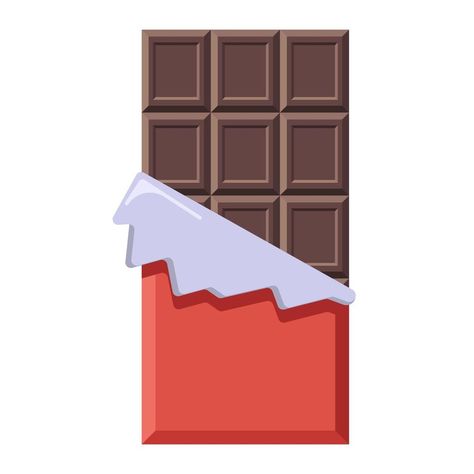 How To Draw A Chocolate Bar, Chocolate Bar Painting, Chocolate Bar Drawing, Chocolate Sketch, Chocolate Sticker, Chocolate Barra, Chocolate Drawing, Flash Comics, Chocolate Pops