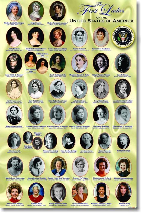 First Ladies of the United States of America American History Homeschool, Family History Quotes, World History Facts, American History Timeline, World History Classroom, Nasa History, State Posters, History Posters, First Ladies