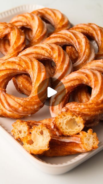 Crullers Donut Recipe, Cruller Donut Recipe, French Cruller Recipe, French Cruller Donut, French Cruller, Cruller Donuts, French Crullers, Cozy Core, When She Says