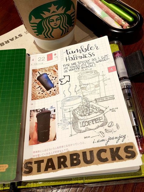 Artsy Crafts, Creative Journaling, Journal Art, Journaling Ideas, Adventure Book, Scrapbook Journal, Book Ideas, Starbucks Coffee, Scrapbook Ideas