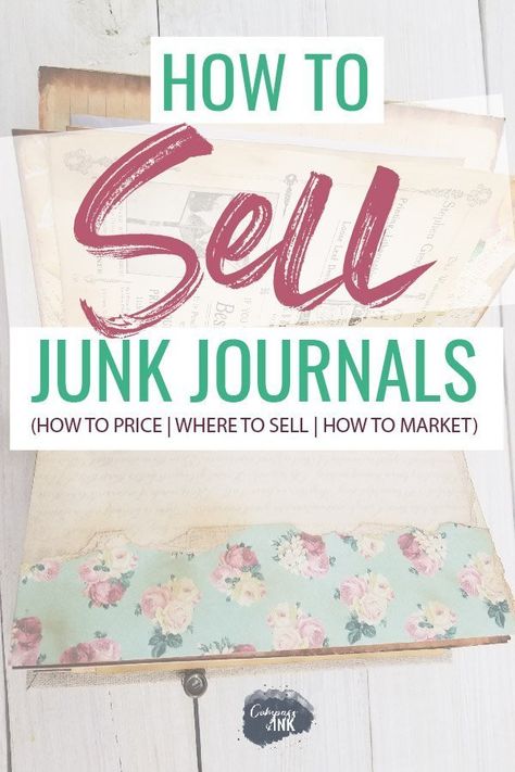 How to Sell Junk Journals including how to price your junk journals, where to sell your junk journals and how to market your junk journals so that they find a good home! #junkjournal #craft #craftbusiness Diy Items To Sell, Homemade Journal, Items To Sell, Soft Cover Journal, Where To Sell, Vintage Junk, Vintage Junk Journal, Diy Journal, Handmade Journals