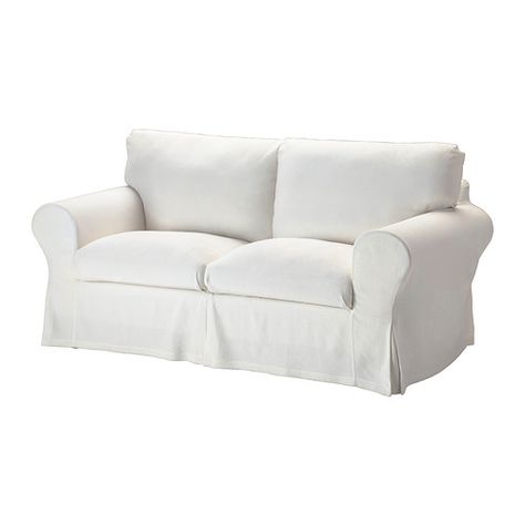 EKTORP Loveseat - Stenåsa white - IKEA White Slipcovered Chair, Ektorp Sofa Cover, Ikea Ektorp Sofa, Ikea Couch Covers, Ektorp Sofa, White Slipcovers, Ikea Sofa Covers, Ikea Couch, Ikea Ektorp