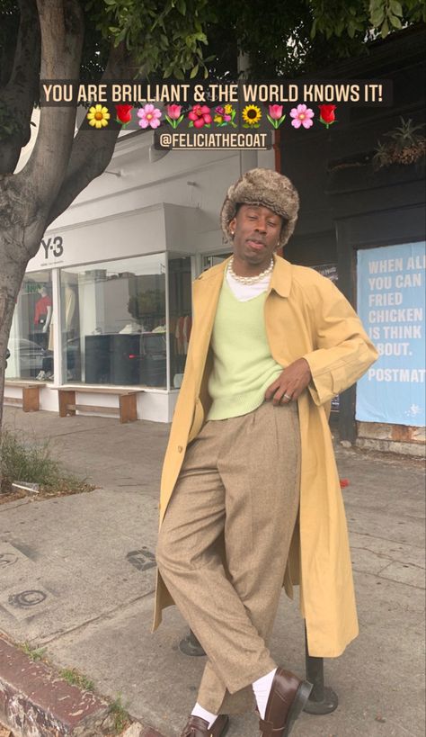 #tylerthecreator #tyler #golfwang #golf #ODDFUTURE #OFWGKTA #flowerboy #tylerr #recipe #CMIYGL #lefleur Grandad Outfits, Tyler Fits, Tyler The Creator Fashion, Tyler The Creator Outfits, Masc Outfits, Gardens Design, Black Men Street Fashion, Men Street Fashion, T Baby