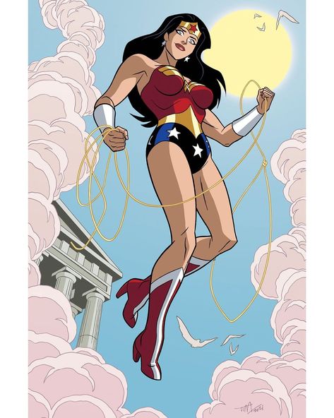 Tim Levins on Instagram: “Happy Wonder Woman Day! #wonderwoman #wonderwomanday #wonderwomanday2021 #timlevins #dc #dccomics #dcau #dcanimateduniverse…” Superman The Animated Series, Justice League Animated, Amazonian Warrior, Art Showcase, Gotham Girls, Batman Wonder Woman, Iron Man Tony Stark, Wonder Woman Costume, Greek And Roman Mythology