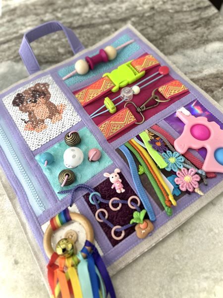 HappyToyHouse - InspireUplift Marketplace Alzheimers Activities, Sensory Blanket, Fidget Blankets, Fidget Quilt, Sensory Book, Felt Books, Sensory Boards, Blanket Quilt, Developmental Disabilities