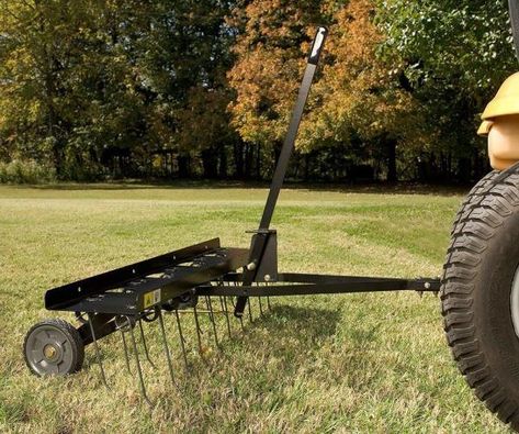 Dethatching Lawn, Tractor Seats, Diy Lawn, Tractor Attachments, Lawn Care Tips, Riding Mowers, Riding Mower, Soil Layers, Vintage Tractors