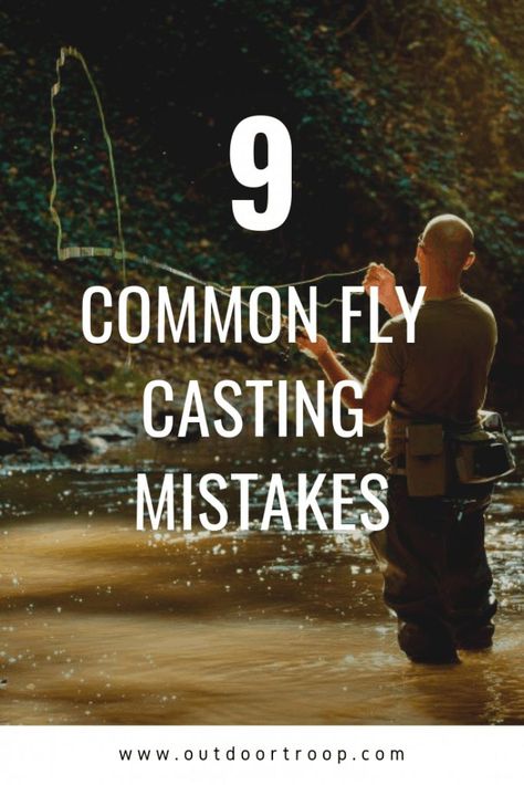 Fly casting can be very effective...when it's done right! Here are 9 common fly casting mistakes to try and avoid! #flyfishing #beginners Fishing Tips And Tricks, Fly Fishing For Beginners, Fishing Hacks, Fishing Basics, Camp Gear, Fly Casting, Fish Varieties, Trout Fishing Tips, Fishing 101