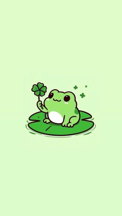 Cute Cartoon Frog Drawing, Cute Frog Animation, Cute Green Frog Wallpaper, Cute Animal Wallpaper Cartoon Kawaii, Wallpaper Frog Cute, Wallpaper Aesthetic Frog, Sapo Aesthetic, Kawaii Frog Wallpaper, Cute Frog Pfp