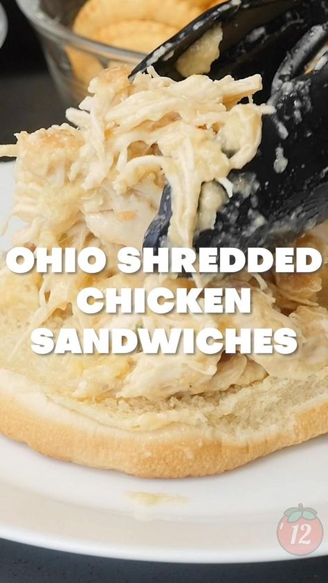 Ohio Shredded Chicken Sandwiches 12 Tomatoes, Ohio Shredded Chicken Sandwiches, Ohio Shredded Chicken, Sandwiches Chicken, Shredded Chicken Sandwiches, Tomatoes Recipes, Chicken Shredded, Slider Sandwiches, Chicken Casseroles