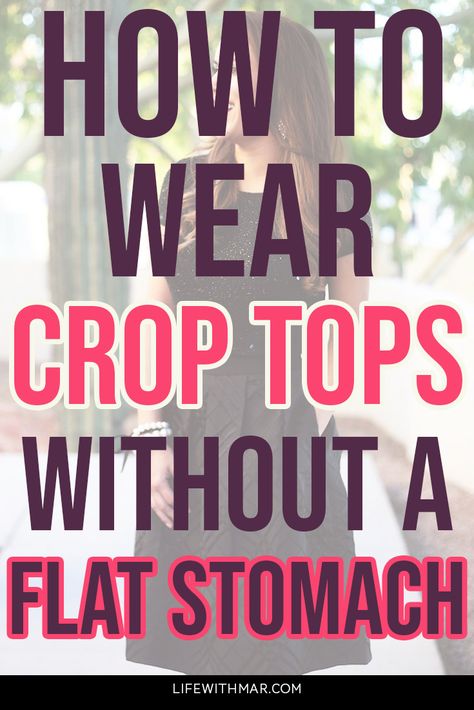 Yes, you can wear crop tops without a perfectly flat stomach! Here are 5 easy style tips on how you can wear crop tops even when you don't have abs. Crop Top Outfits For Moms, Crop Top Fashion Style, How To Style Loose Crop Top, Loose Crop Shirts For Women, Tops To Wear On Jeans, Cropped Tops Outfits, Jeans Skirt And Crop Top Outfit, Crop Top Under Shirt, How To Style A Cropped Shirt