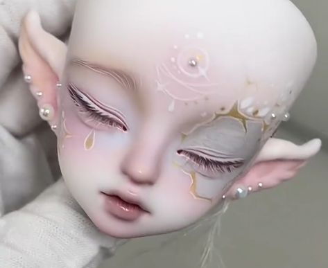 Bjd Reference, Fantasy Cosplays, Race Design, Makeup Doll, Fantasy Art Dolls, Funny Boy, Face Reference, Jointed Dolls, Anime Dolls