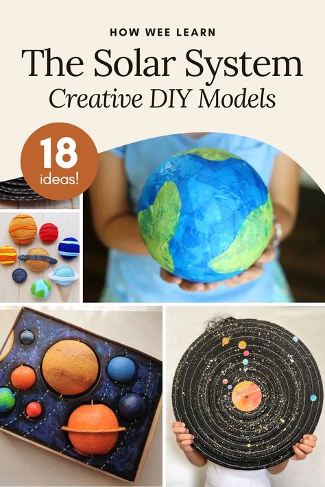 The Solar System: 18 Creative DIY Models 3rd Grade Solar System Projects Ideas, Cricut Solar System, Unique Solar System Project, Creative Solar System Project Ideas, Solar System Ideas School Projects, Solar Planet Project For Kids, Model Of Solar System Projects, 3d Solar System Project Ideas, Kids Solar System Projects