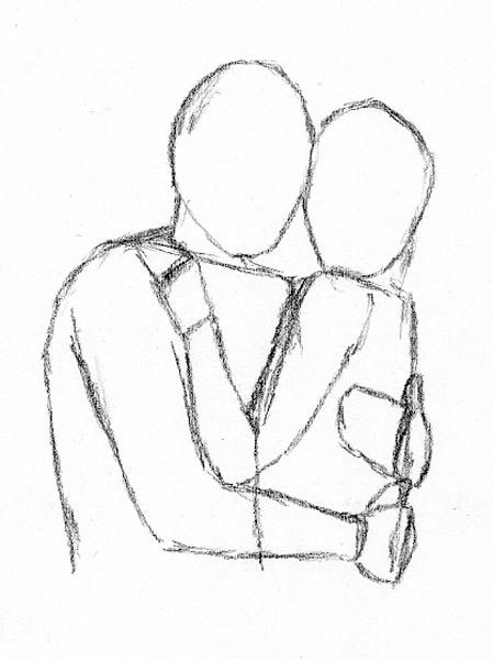 Draw People Hugging with These Four Easy Methods - Let's Draw Today Someone Begging Drawing, Two People On Top Of Each Other Drawing, How To Draw People Hugging Step By Step, Ppl Hugging Drawing, Lovers Hugging Drawing, Drawing People Hugging, Side Hug Drawing Reference, How To Draw People Hugging, How To Draw A Hug