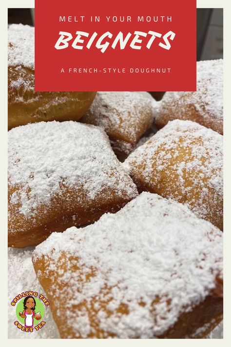 Begniets Recipes Easy, Begniets Recipes, French Doughnut, Beignet Recipes, Beignets Recipe Easy, Sugar Biscuits Recipe, French Beignets, Carnival Treats, French Pastries Recipes