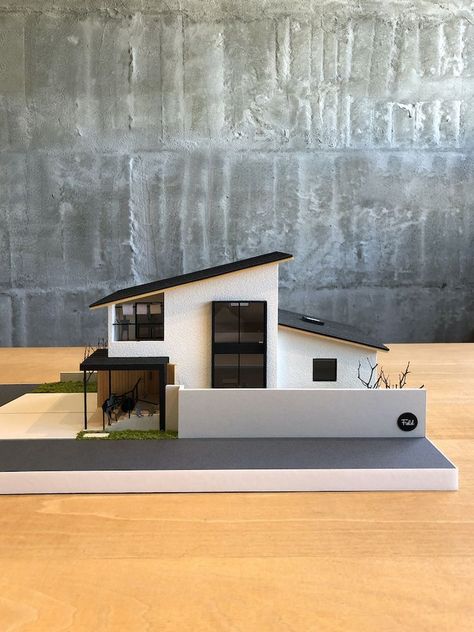 Japan House Design, Interior Architecture Drawing, Plans Architecture, 3d House, Architecture Design Drawing, Architectural Models, Model House, Architecture Model House, Minimal House Design