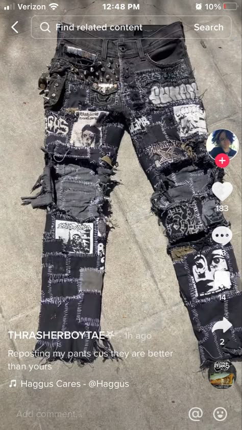 Patch Overalls Punk, Baggy Crust Pants, Crust Hoodie, Crust Shorts, Crust Punk Aesthetic, Punk Patch Pants, Crust Punk Pants, Crust Pants, Feminist Punk