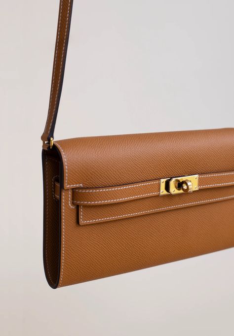 Hermès - Kelly Wallet To Go Epsom in Toffee GHW | GALLERY Kelly To Go Wallet, Kelly Wallet To Go, Kelly To Go, Kelly Wallet, Side Business, Bag Design, Personal Shopper, Leather Bag, Love This