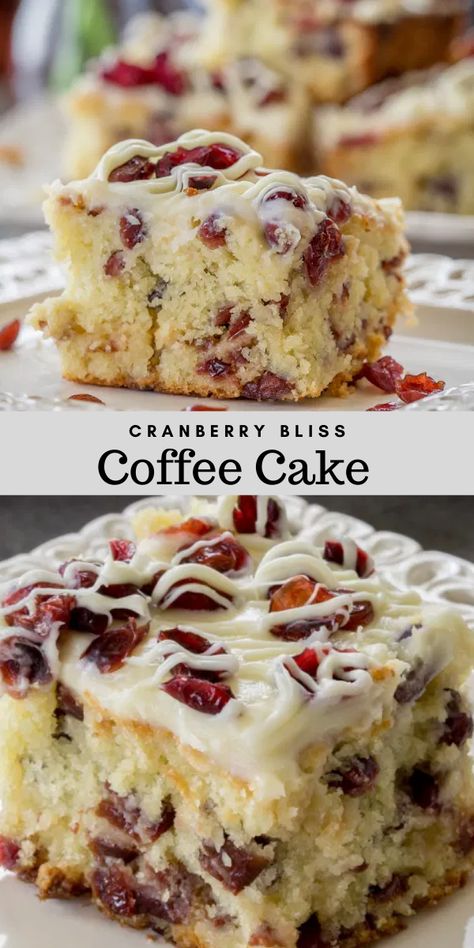 Cranberry Coffee Cake Recipes Sour Cream, Cranberry Bliss Coffee Cake, Cranberry Buttermilk Breakfast Cake, Berry Bliss Cream Cheese Coffee Cake, Cranberry Bliss Cake, Cranberry Orange Coffee Cake Recipes, Christmas Coffee Cake Breakfast, Cranberry Pecan Coffee Cake, Fresh Cranberry Cake Recipes