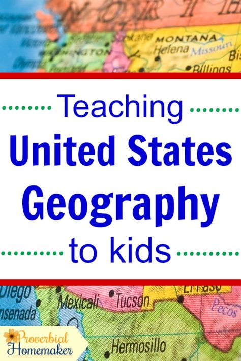 Teaching United States geography to kids with this simple approach to map work and great learning tools! United States Geography, Us Geography, Geography For Kids, Geography Activities, Teaching Geography, Homeschool Geography, Homeschool Social Studies, Geography Lessons, Homeschool Education