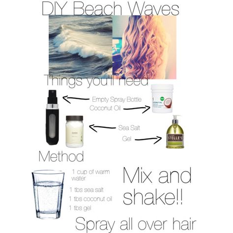 Diy Beach Waves, Braid Haircolor, Face Hairstyles, Diy Beach, Girl Nails, Beach Diy, Salt Spray, Hair Food, Hair Color Dark