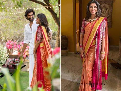 Jayanti Reddy Saree, Miheeka Bajaj, Amazing Wedding Ideas, Rana Daggubati, Jayanti Reddy, Amazing Weddings, Blog Images, Indian Weddings, Flower Phone Wallpaper