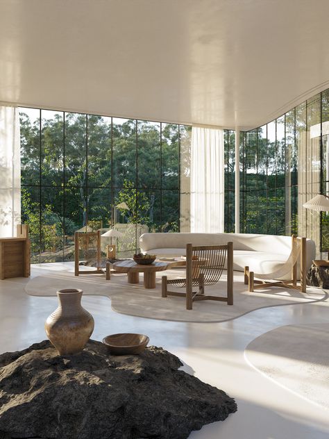 Interior Boho, Jungle House, Brutalist Design, Interior Minimalista, Dream House Interior, Glass House, Design Case, House Inspo, Dream Home Design