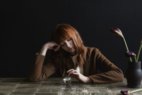 Hand Resting On Table Reference, Head On Table Pose, Holding Pomegranate, Sketching Exercises, Kitchen Tiles Floor, Sitting Pose Reference, Sitting At Table, Rodney Smith, Hands On Face