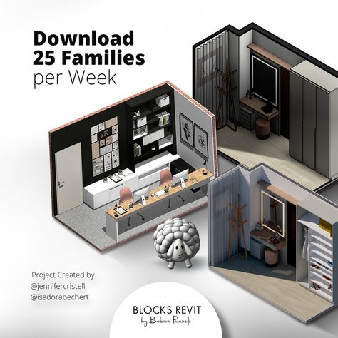 Revit Design, Revit Projects, Revit Families, Revit Plan, Revit Interior Design Portfolio, Revit Models Architecture, Revit Architecture Projects, Revit Families Free Download, Revit Furniture Download