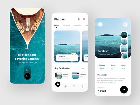 Travel Mobile App Exploration by Wulandari Ratna on Dribbble Application Ui Design, App Design Trends, To Do App, Travel Website Design, Ui Ux 디자인, Mobile Ux, Ux App Design, App Design Layout, Ui Ux App