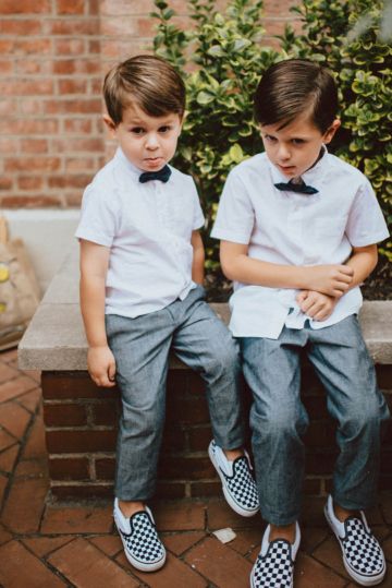 Fun & Stylish Wedding by Pat Robinson Photography Kids Wedding Outfits Boys, Toddler Wedding Outfit Boy, Kids Wedding Outfits, Wedding Outfit For Boys, Black Tie Attire, Superhero Fashion, Bridal Musings, Wedding Guest Looks