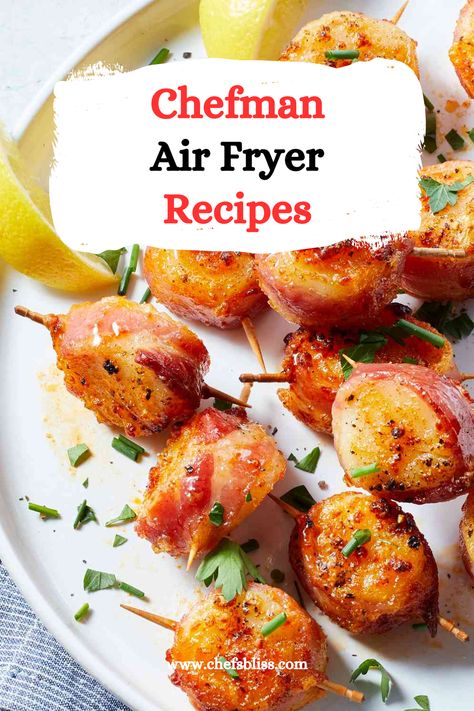 15+ Best Chefman Air Fryer Recipes to Try Now! – ChefsBliss Chef Man Air Fryer Recipes, Chefman Multi Function Air Fryer Recipes, Chefman Air Fryer Recipes, Chefman Air Fryer, Honey Garlic Chicken Wings, Veggie Spring Rolls, Garlic Chicken Wings, Veggie Chips, Honey Mustard Chicken